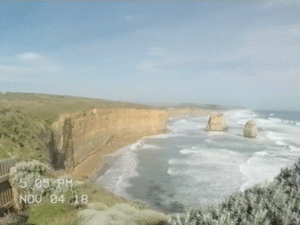 VHS video with camcorder timestamp